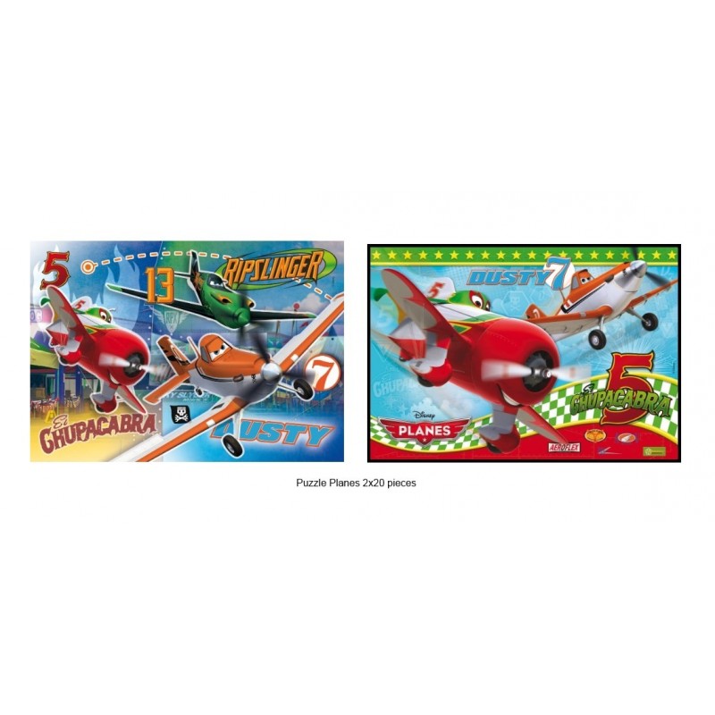 Clementoni - Puzzle pour enfant -Planes - 2x20 pièces (1180