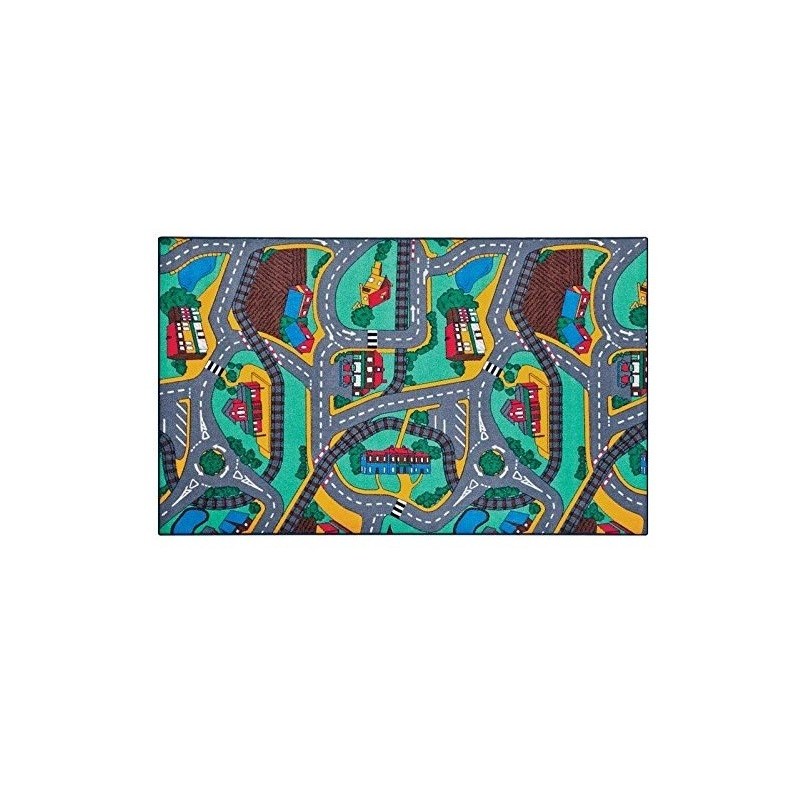 Tapis de jeu circuit pour voiture 67 x 100 cm (1992)