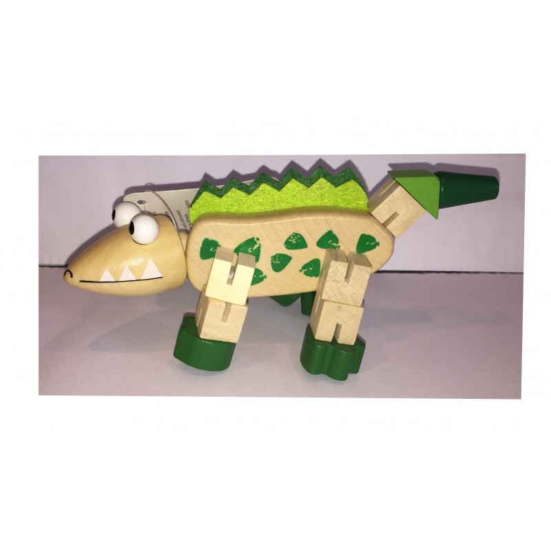 Le Crocodile : Petit Animal articulé en bois (2253)