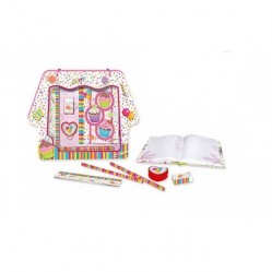 Coffret papeterie Journal intime et accessoires cupcake (2408)