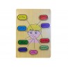 Puzzle educatif en bois  Anatomie du corps (2429)