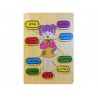 Puzzle educatif en bois Anatomie du corps (2430)