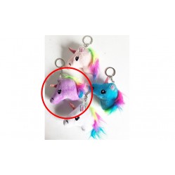 Porte clé Peluche Licorne Mauve (2559)