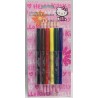 6 Feutres + 6 Crayons de Couleur - Hello Kitty  (1378)