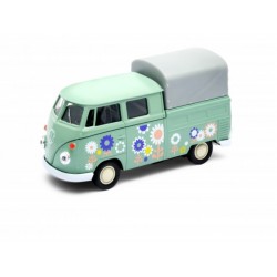 Welly  Véhicule miniature metal  Volkswagen T1 double cabine pick up 1/36 (2896)